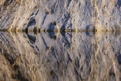 Surface level shot of a sea cave