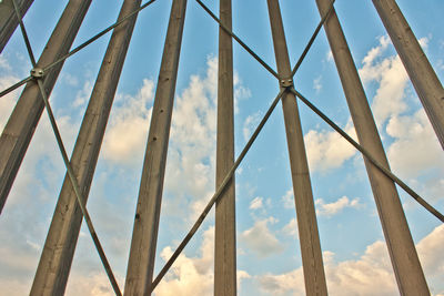 Low angle view of blue sky and clouds