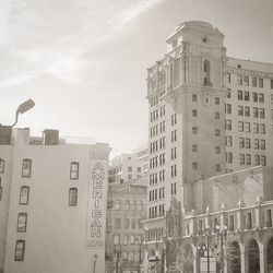 Low angle view of building against sky