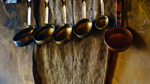 Close-up of table