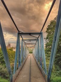 Bridge over water against sky