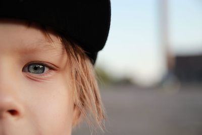 Close-up portrait of boy