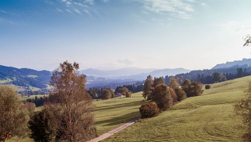 Scenic view of landscape against sky