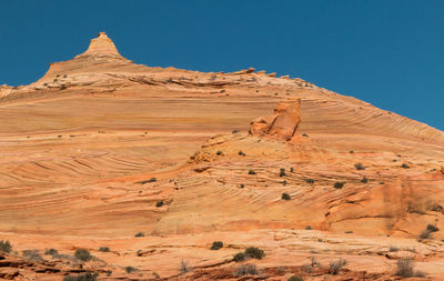 Scenic view of desert against sky