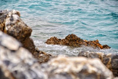 Rocks on beach