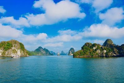 Panoramic view of sea against sky