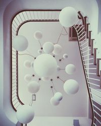 Low angle view of light bulb