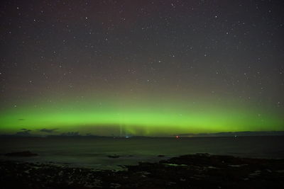 Northern lights visible off the moray firth coast. who needs to go to iceland...