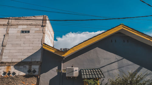Low angle view of building against sky