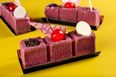 Close-up of chocolate cake