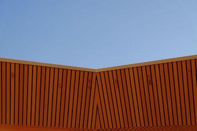 Low angle view of building against clear sky