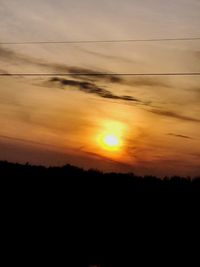 Scenic view of dramatic sky during sunset