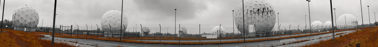 Panoramic shot of bridge against sky