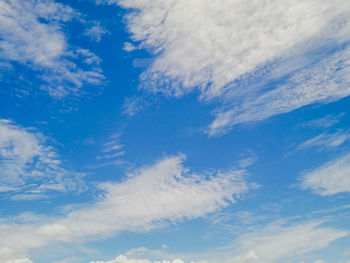Low angle view of clouds in sky