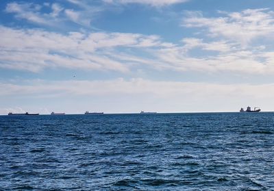 Scenic view of sea against sky