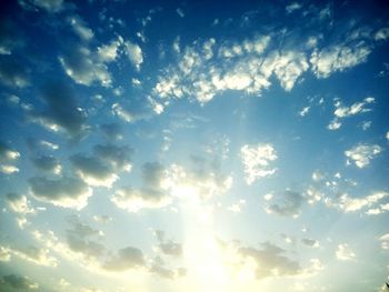 Low angle view of sky