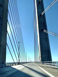 View of suspension bridge
