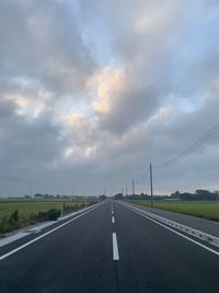 Road against sky