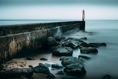 Groyne by sea