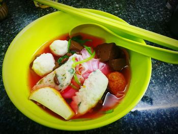 Close-up of vegetables in bowl