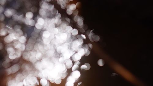 Defocused image of illuminated lights