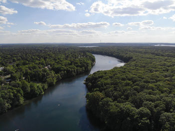 Scenic view of land against sky