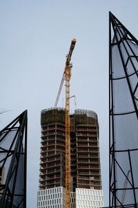 Low angle view of construction site