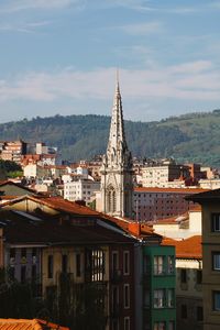 Cityscape of bilbao city, spain, travel destination