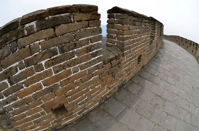 Brick wall against sky