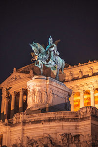 Low angle view of statue