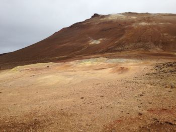 Scenic view of desert against sky