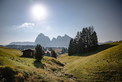 Scenic view of landscape against sky