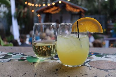 Close-up of drink on table