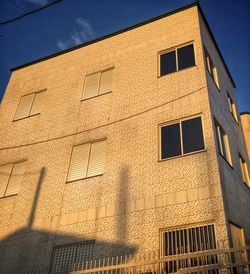 Low angle view of building against sky