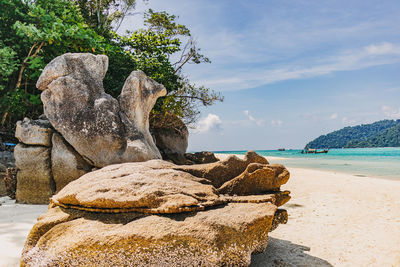 Scenic view of sea against sky