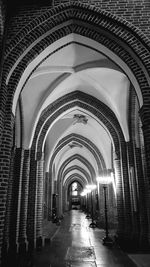 Empty corridor of building