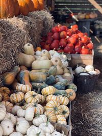 Vegetables for sale at market stall