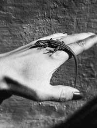 Close-up of human hand