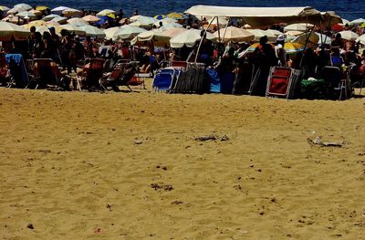 Group of people on beach