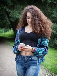 Portrait of young woman