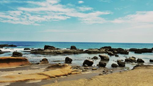 Scenic view of sea against sky