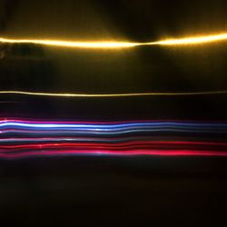Light trails at night