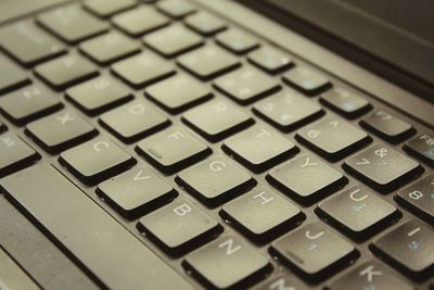 Full frame shot of computer keyboard