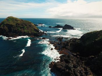 Scenic view of sea against sky