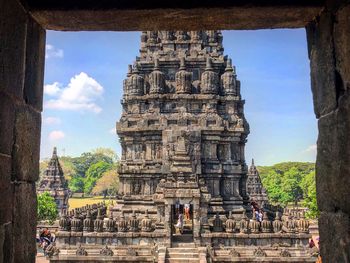 Old temple against sky