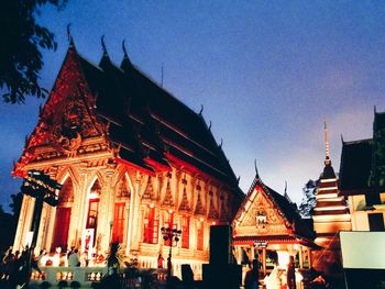 Low angle view of temple