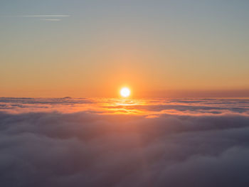 Scenic view of cloudscape during sunset