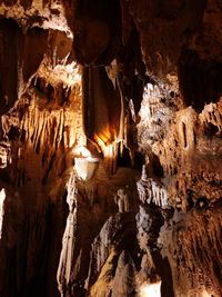 Close-up of rock formations