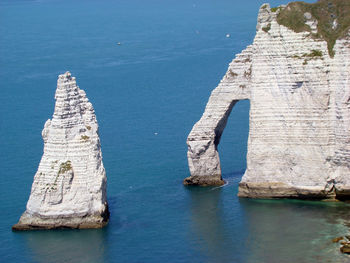 Rock formations in sea