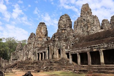 Low angle view of temple